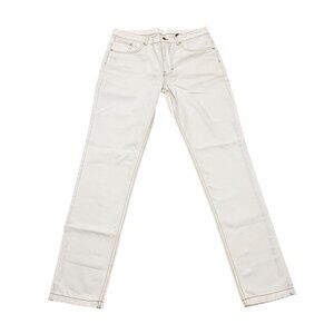 Vintage Y2K Place of Elms White Denim Jeans Mens 34x35 Deadstock Straight Leg